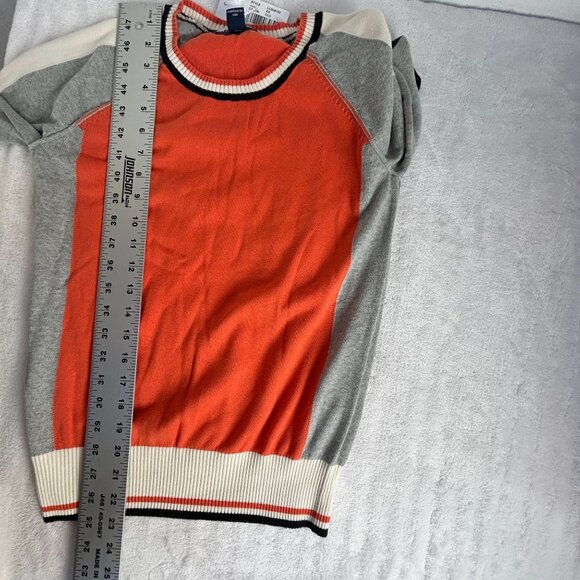 Cutter & Buck Womens Stride Colorblock Sweater XS College Orange Pullover New - Picture 7 of 7